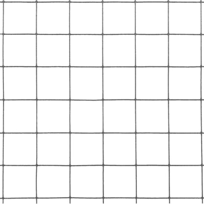 vidaXL Chicken Wire Fence Steel with PVC Coating 25x1 m Grey 4