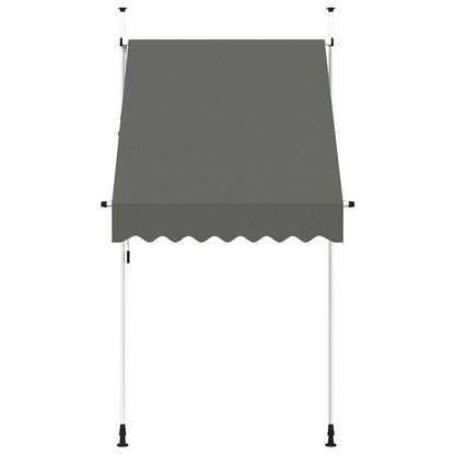 143687 vidaXL Manual Retractable Awning 150 cm Anthracite 3