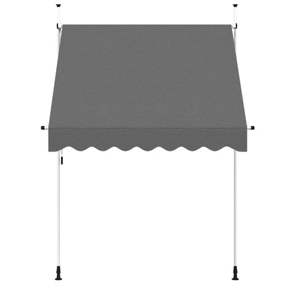 143688 vidaXL Manual Retractable Awning 200 cm Anthracite 3