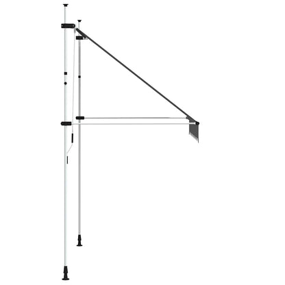 143688 vidaXL Manual Retractable Awning 200 cm Anthracite 5