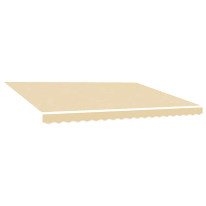 vidaXL Awning Replacement Fabric Cream 500x300 cm Polyester 2