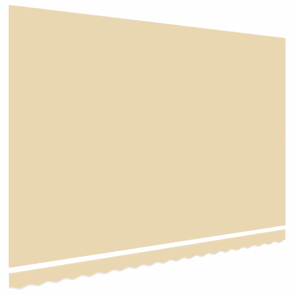 vidaXL Awning Replacement Fabric Cream 500x300 cm Polyester 3