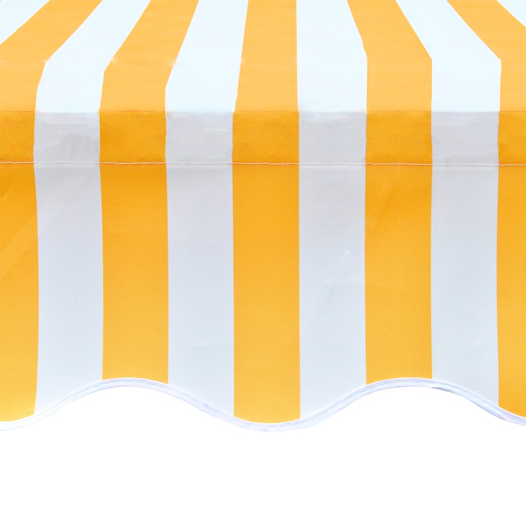 vidaXL Awning Replacement Fabric Orange and White 350x250 cm Polyester 4