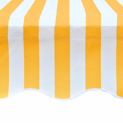 vidaXL Awning Replacement Fabric Orange and White 450x300 cm Polyester 4