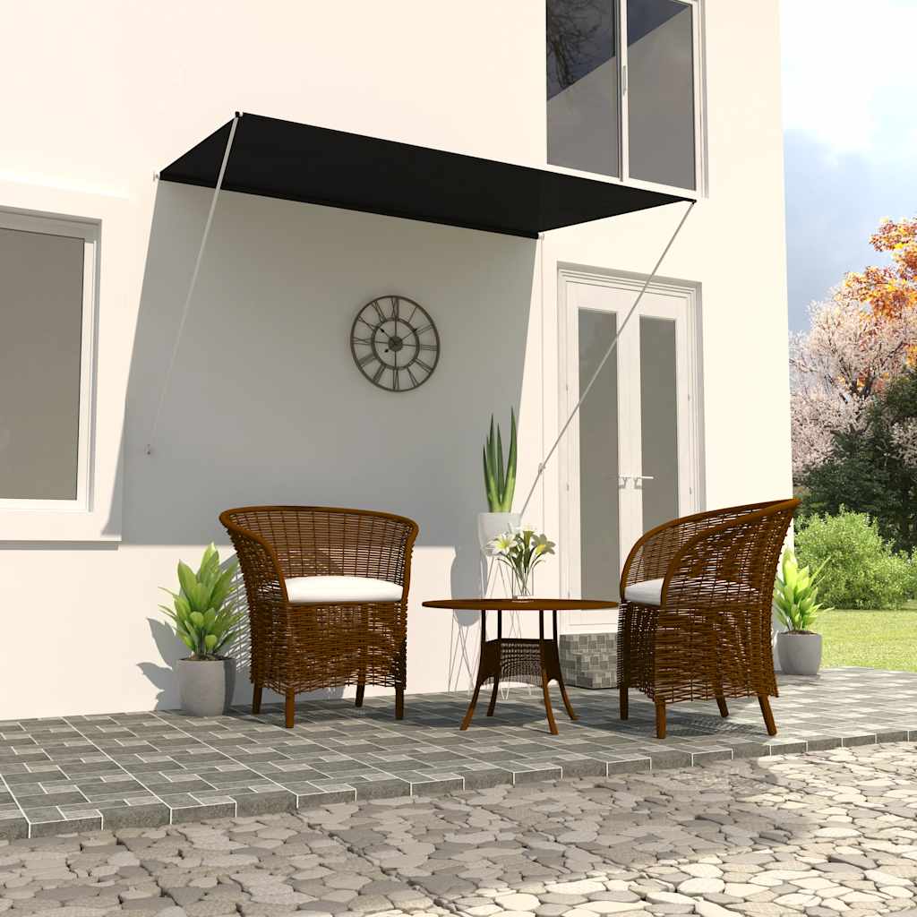 vidaXL Awning | Anthracite | Steel frame | 200x150 cm | Retractable | Awning 1