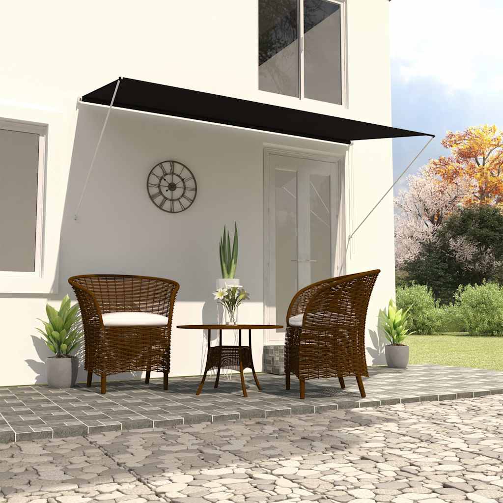 vidaXL Awning | Anthracite | Steel frame, polyester fabric with PA coating 1