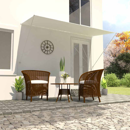vidaXL Awning | Cream | Steel frame and 100% polyester fabric with PA coating 1