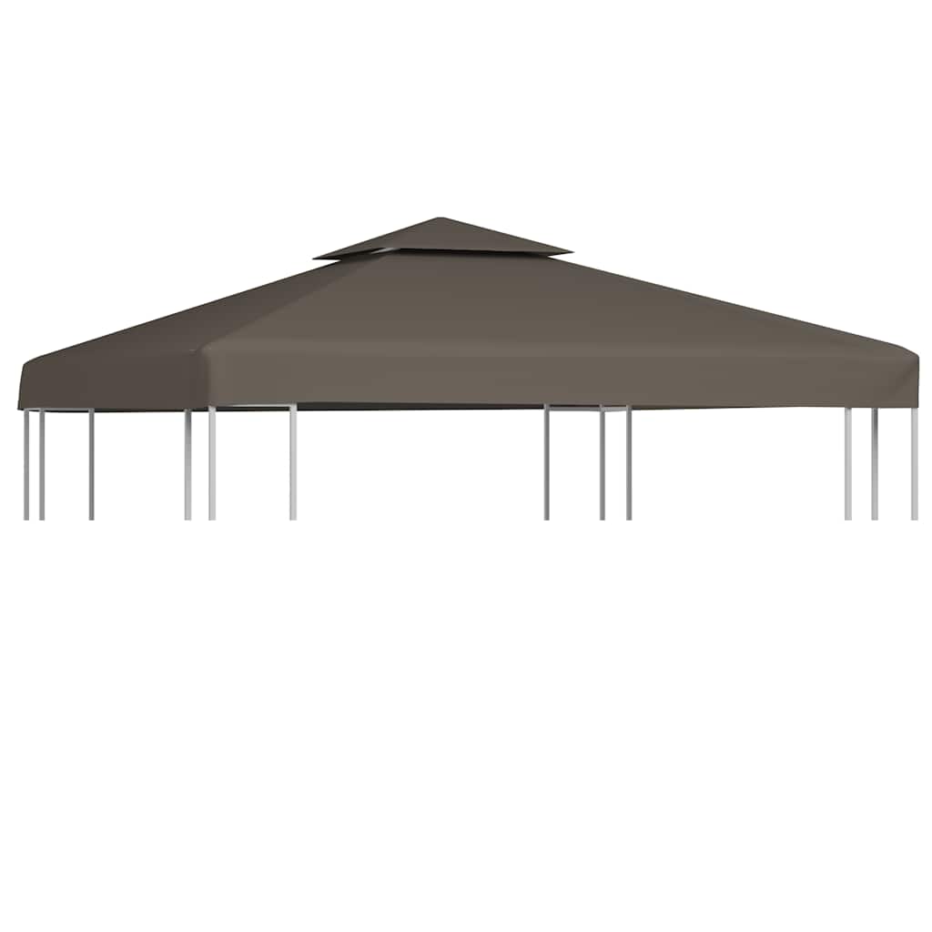 vidaXL Gazebo Top Cover | Taupe | Polyester with PVC coating | 3x3 m 1