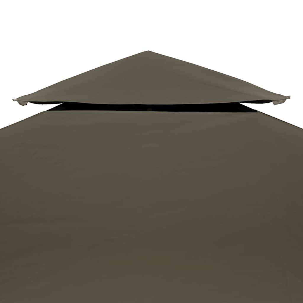 vidaXL Gazebo Top Cover | Taupe | Polyester with PVC coating | 3x3 m 3