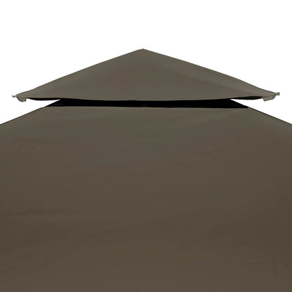 vidaXL Gazebo Top Cover | Taupe | Polyester with PVC coating | 3x3 m 3