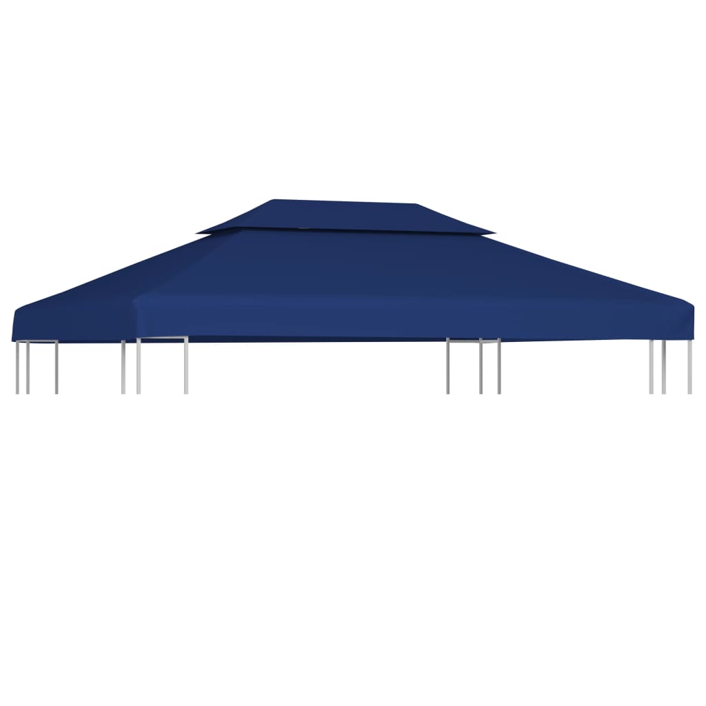 vidaXL Gazebo Top Cover | Blue | Polyester with PVC coating | 4x3 m 1