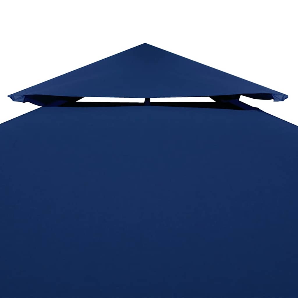 vidaXL Gazebo Top Cover | Blue | Polyester with PVC coating | 4x3 m 3