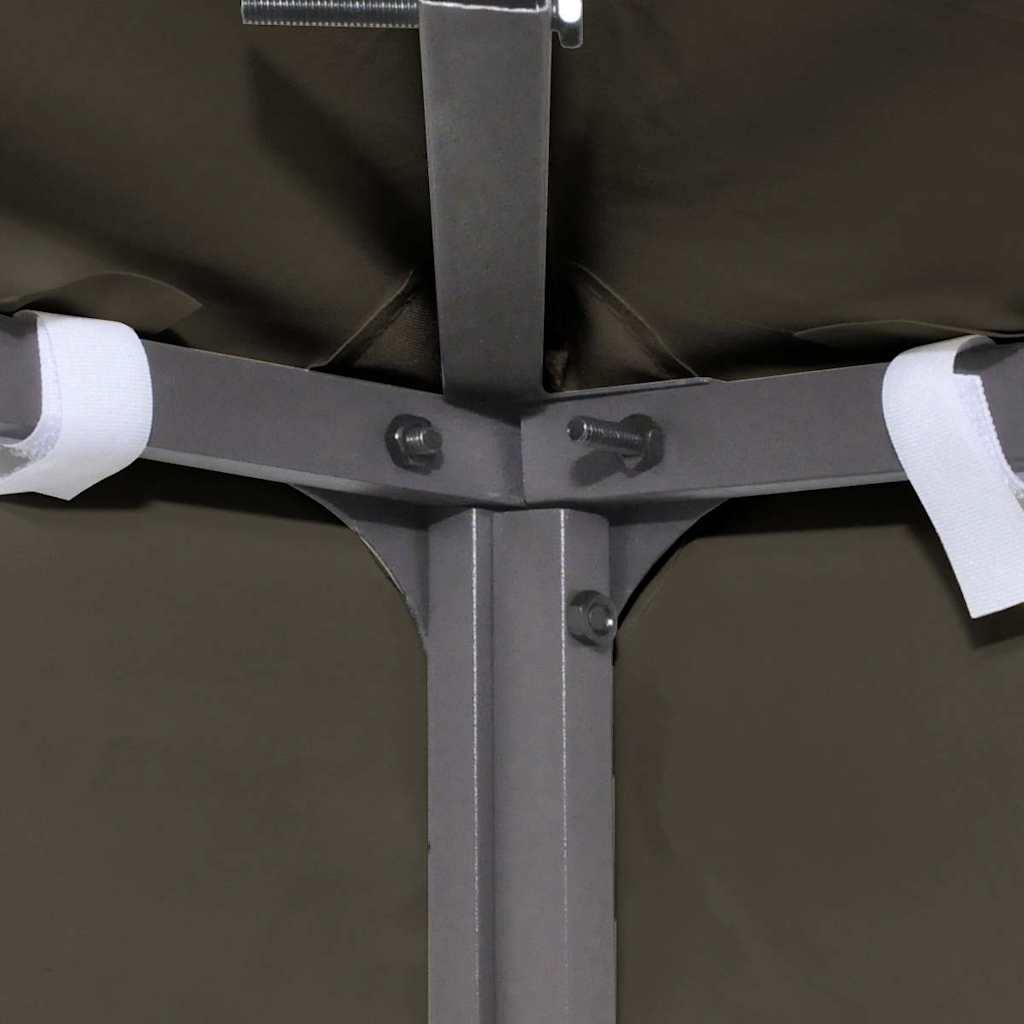 vidaXL Gazebo Top Cover | Taupe | Polyester with PVC coating | 4x3 m 4