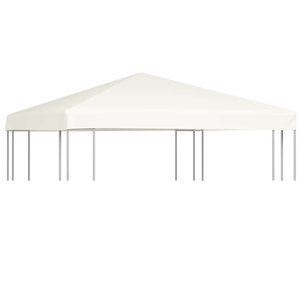 vidaXL Gazebo Top Cover | Cream White | Polyester with PVC coating | 3x3 m 1