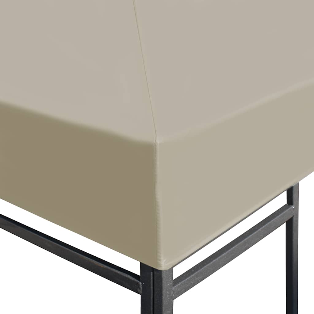 vidaXL Gazebo Top Cover | Beige | Polyester with PVC coating | 3x3 meters 3