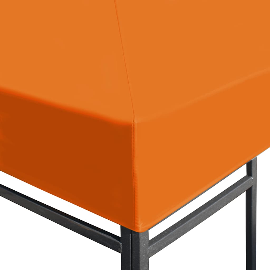 vidaXL Gazebo Top Cover | Orange | Polyester with PVC coating | 4x3 meters 3
