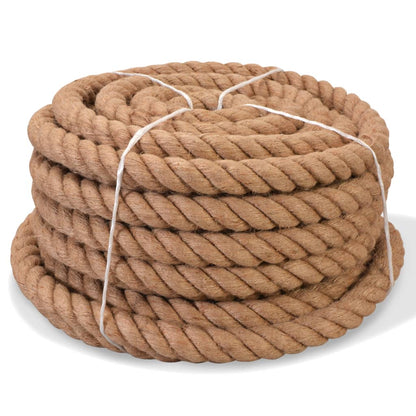 vidaXL Jute Rope Long Thick Natural Length 50 m