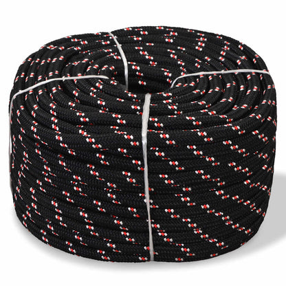 143815 vidaXL Marine Rope Polypropylene 18 mm 50 m Black 1