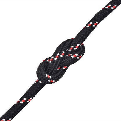 143815 vidaXL Marine Rope Polypropylene 18 mm 50 m Black 2