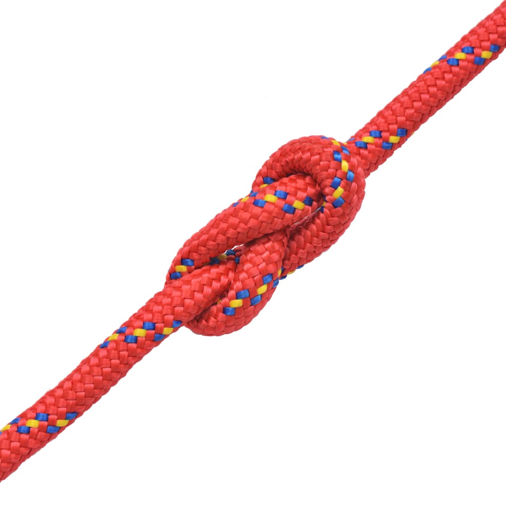 vidaXL Marine Rope Polypropylene 6 mm 500 m Red 2