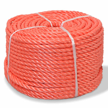 vidaXL Twisted Rope Polypropylene 12 mm 250 m Orange 1