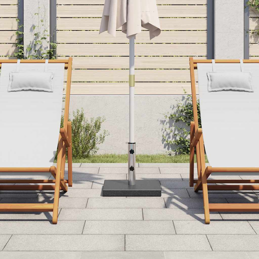 45066 vidaXL Parasol Base Granite 20 kg Square Black 3