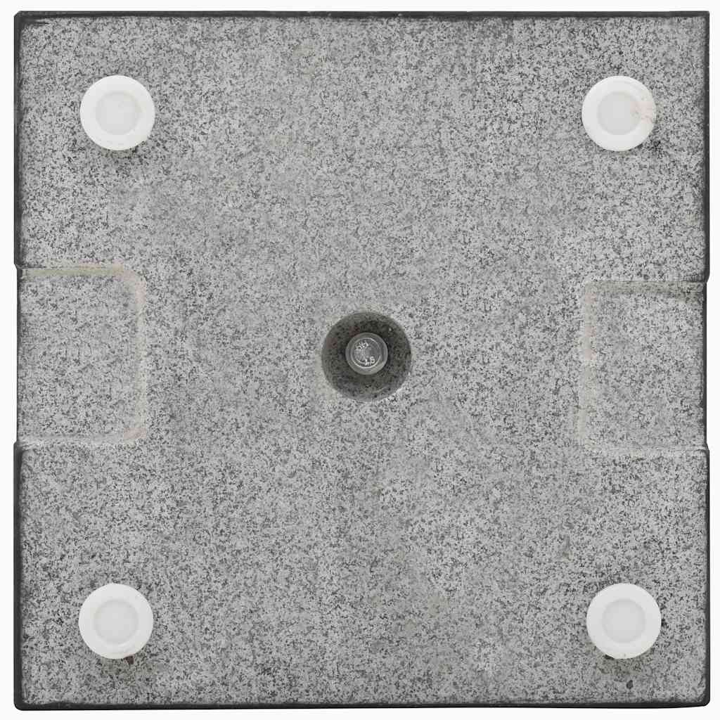 45066 vidaXL Parasol Base Granite 20 kg Square Black 4