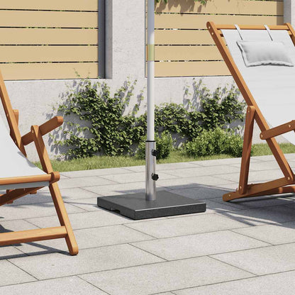 45066 vidaXL Parasol Base Granite 20 kg Square Black 1