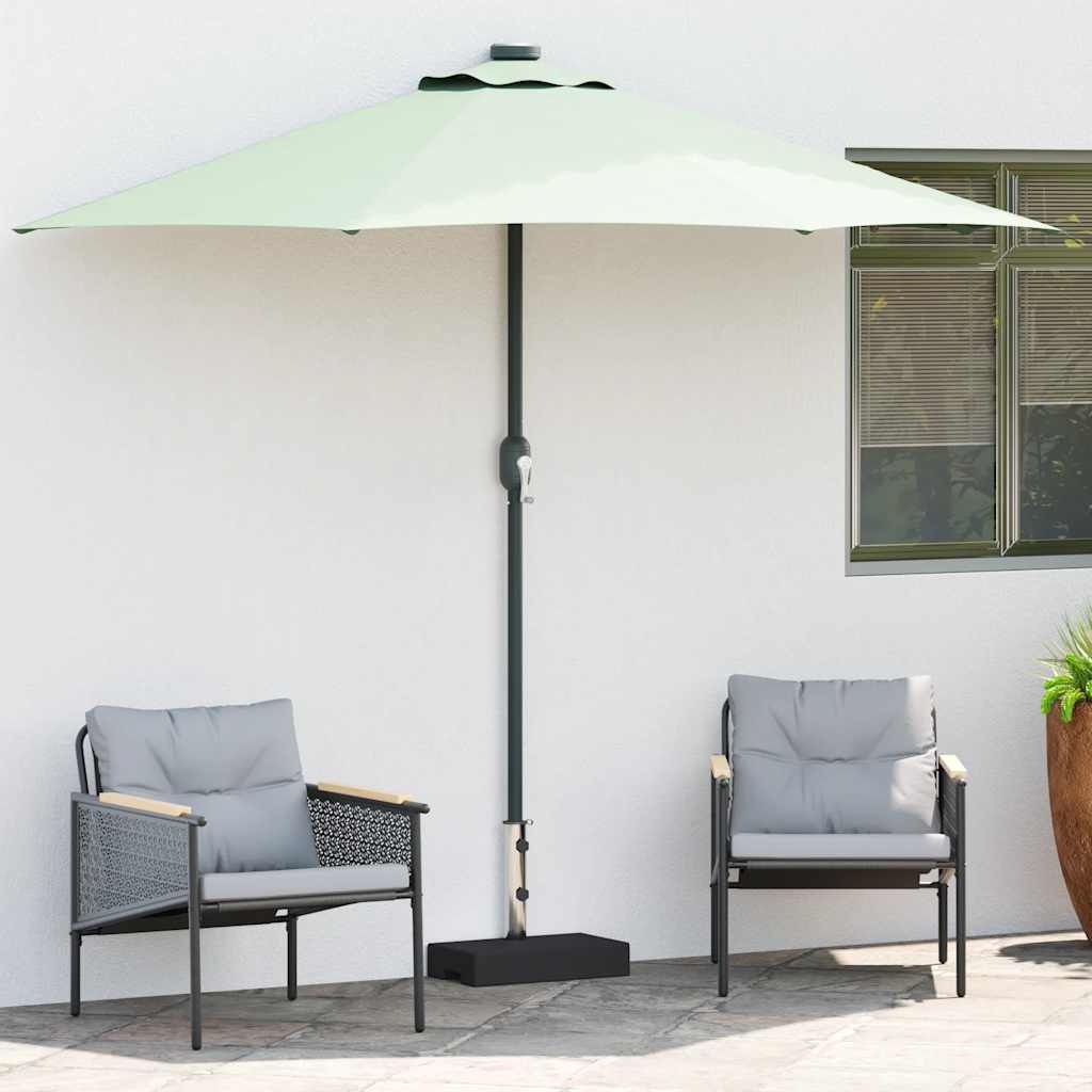45067 vidaXL Parasol Base Granite 25 kg Rectangular Black 3