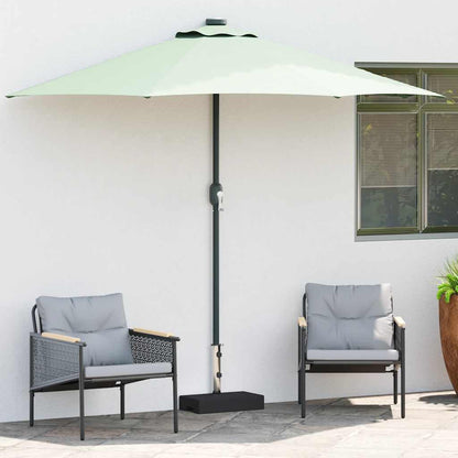 45067 vidaXL Parasol Base Granite 25 kg Rectangular Black 3