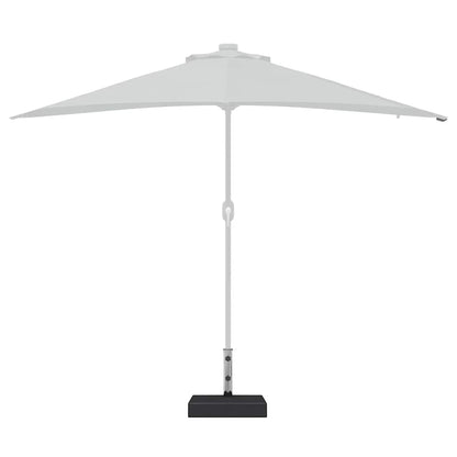 45067 vidaXL Parasol Base Granite 25 kg Rectangular Black 4