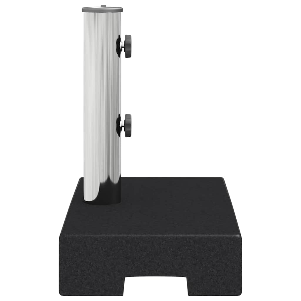 45067 vidaXL Parasol Base Granite 25 kg Rectangular Black 6