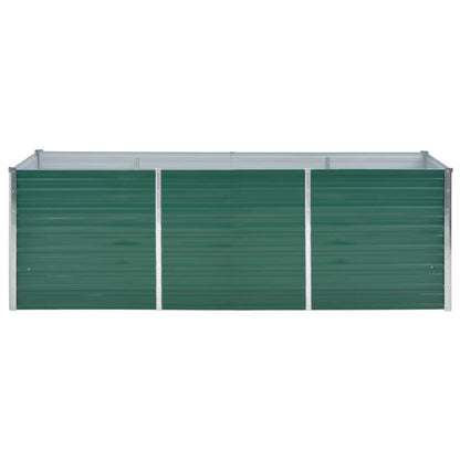 vidaXL Raised Bed | Green | Galvanised Steel | 240x80x77 cm | Raised Bed 4