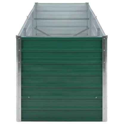 vidaXL Raised Bed | Green | Galvanised Steel | 240x80x77 cm | Raised Bed 5