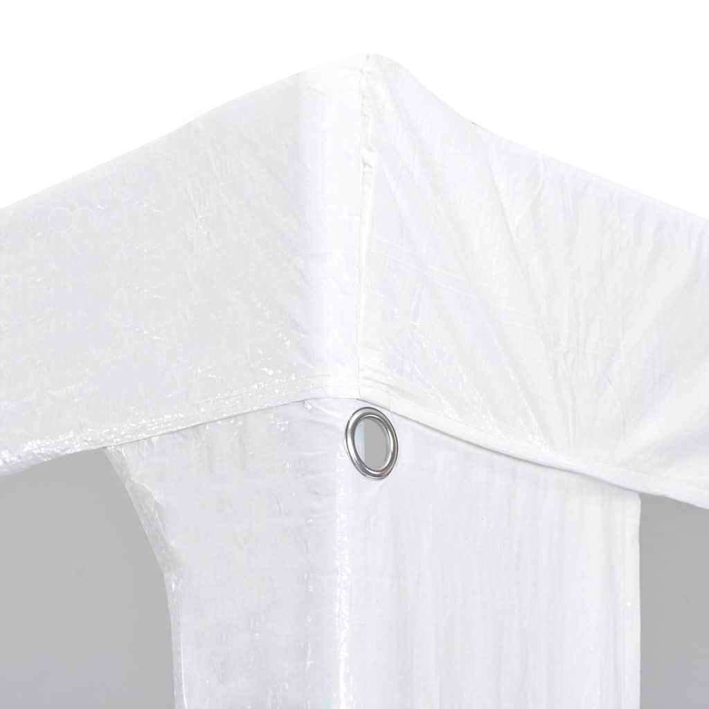 vidaXL Party Tent | White | Polyethylene roof and steel frame | 3x4 metres 4