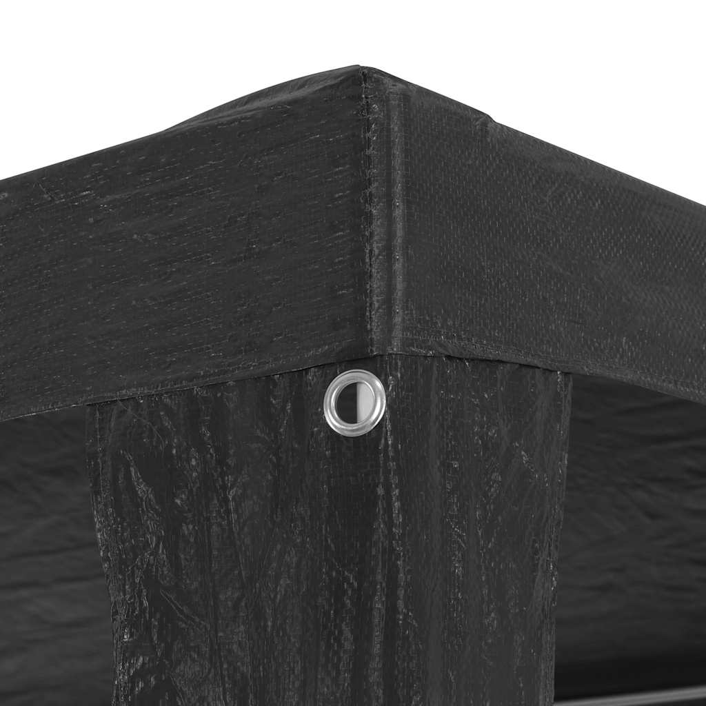 vidaXL Party Tent | Anthracite | Polyethylene roof, Steel frame | 3x3 m 4