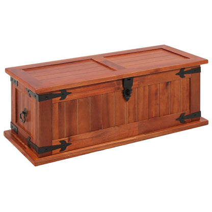vidaXL Storage Chest | Brown | Solid acacia wood, MDF | 60x25x22 cm 2