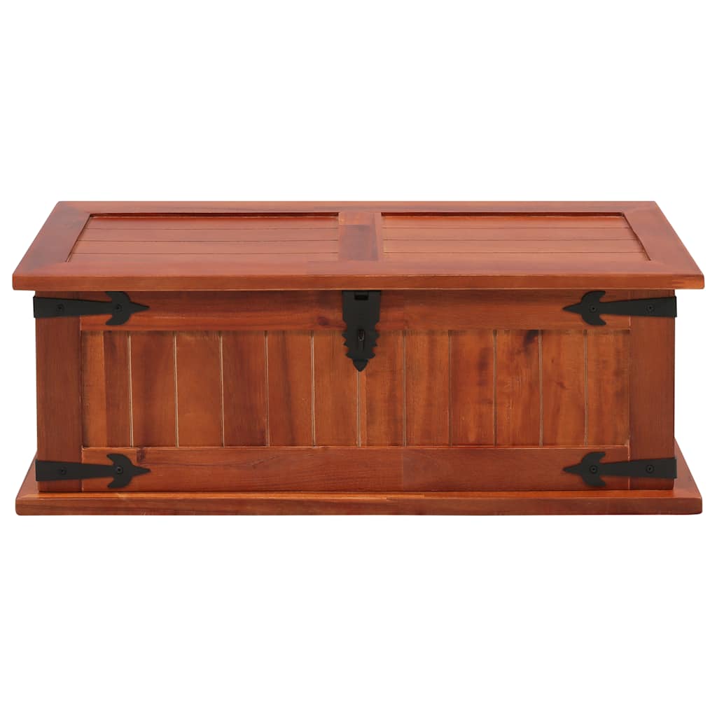 vidaXL Storage Chest | Brown | Solid acacia wood, MDF | 60x25x22 cm 4