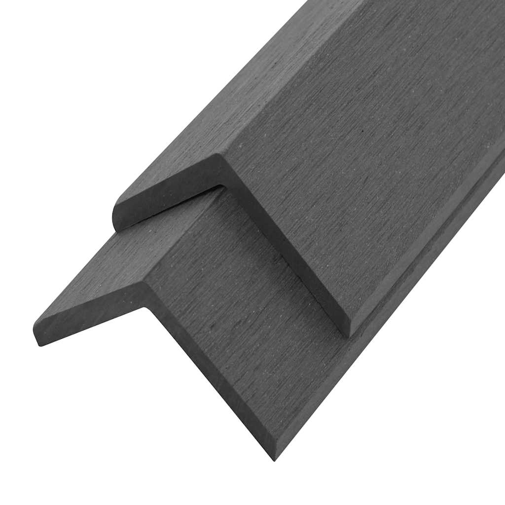 vidaXL 5 pcs Decking Angle Trims WPC 170 cm Grey 2