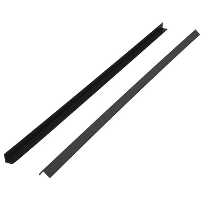 vidaXL 5 pcs Decking Angle Trims WPC 170 cm Black 3