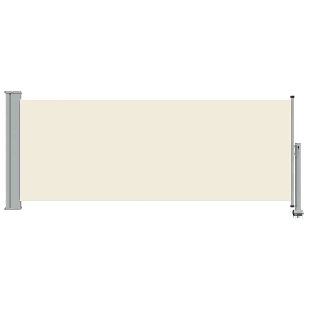vidaXL Side Awning | Cream and Grey | Polyester and Powder-Coated Iron 4