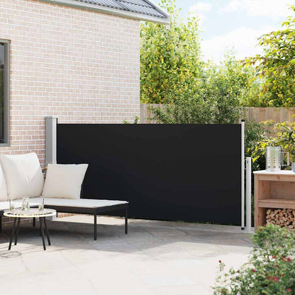 vidaXL Retractable Side Awning 140 x 314 cm Black 3