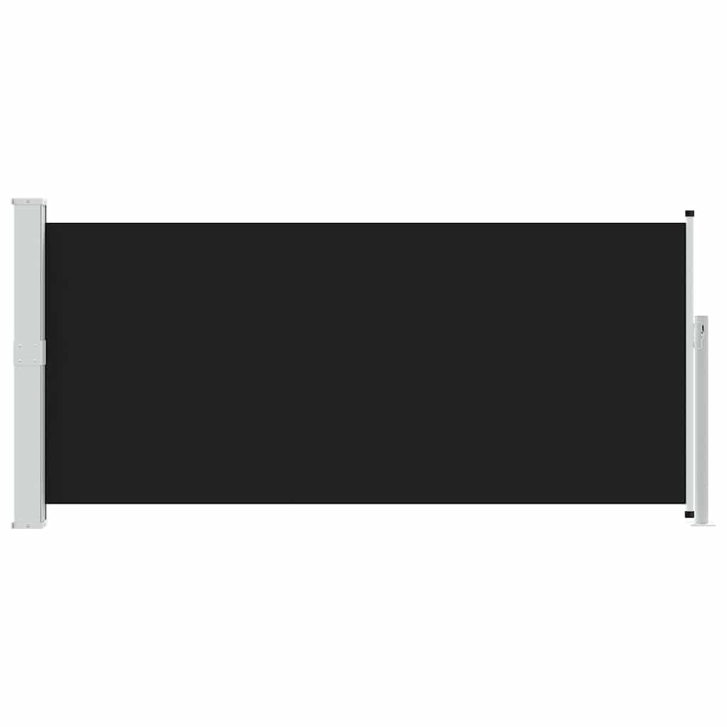 vidaXL Retractable Side Awning 140 x 314 cm Black 4