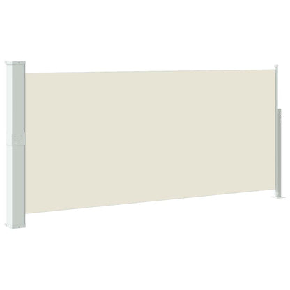 vidaXL Retractable Side Awning 140 x 314 cm Cream 2