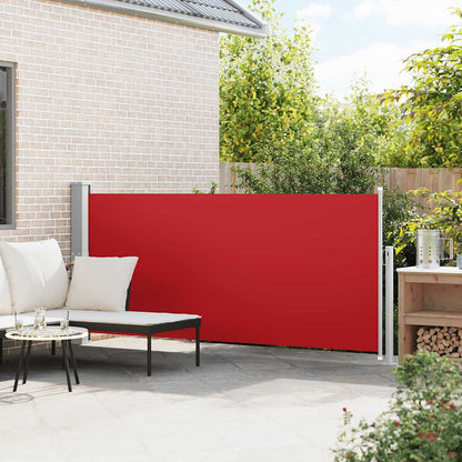 vidaXL Side Awning | Red | Steel frame | 140 x 300 cm |  Retractable 3