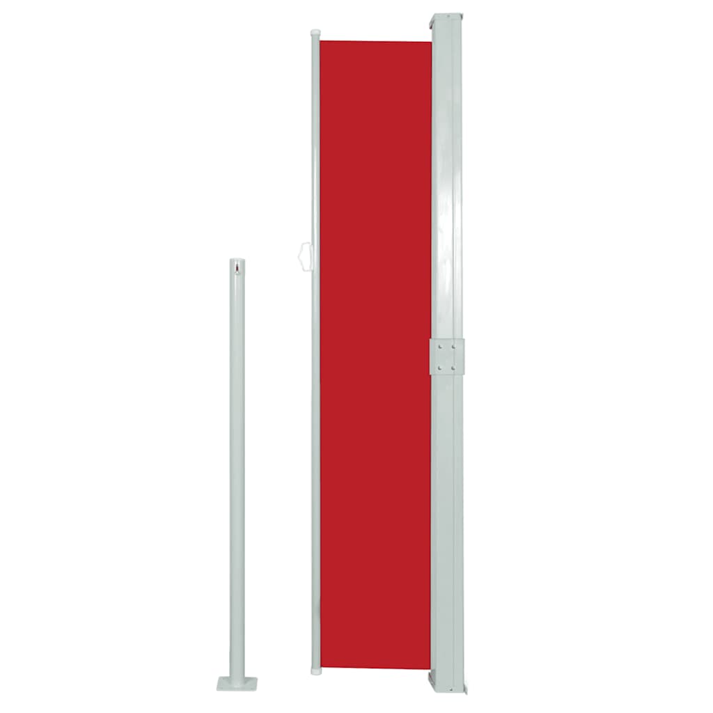 vidaXL Side Awning | Red | Steel frame | 140 x 300 cm |  Retractable 5