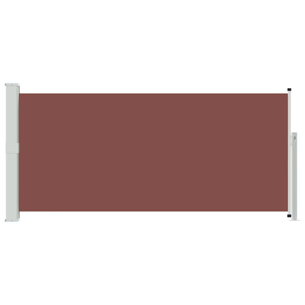 vidaXL Retractable Side Awning 140 x 300 cm Brown 2