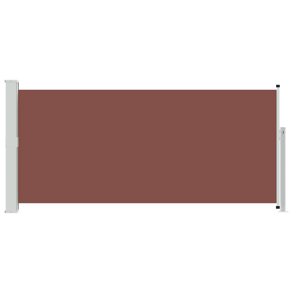 vidaXL Retractable Side Awning 140 x 300 cm Brown 4