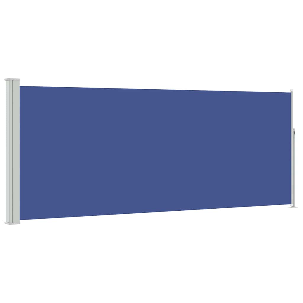 vidaXL Retractable Side Awning 117x314 cm Blue 2