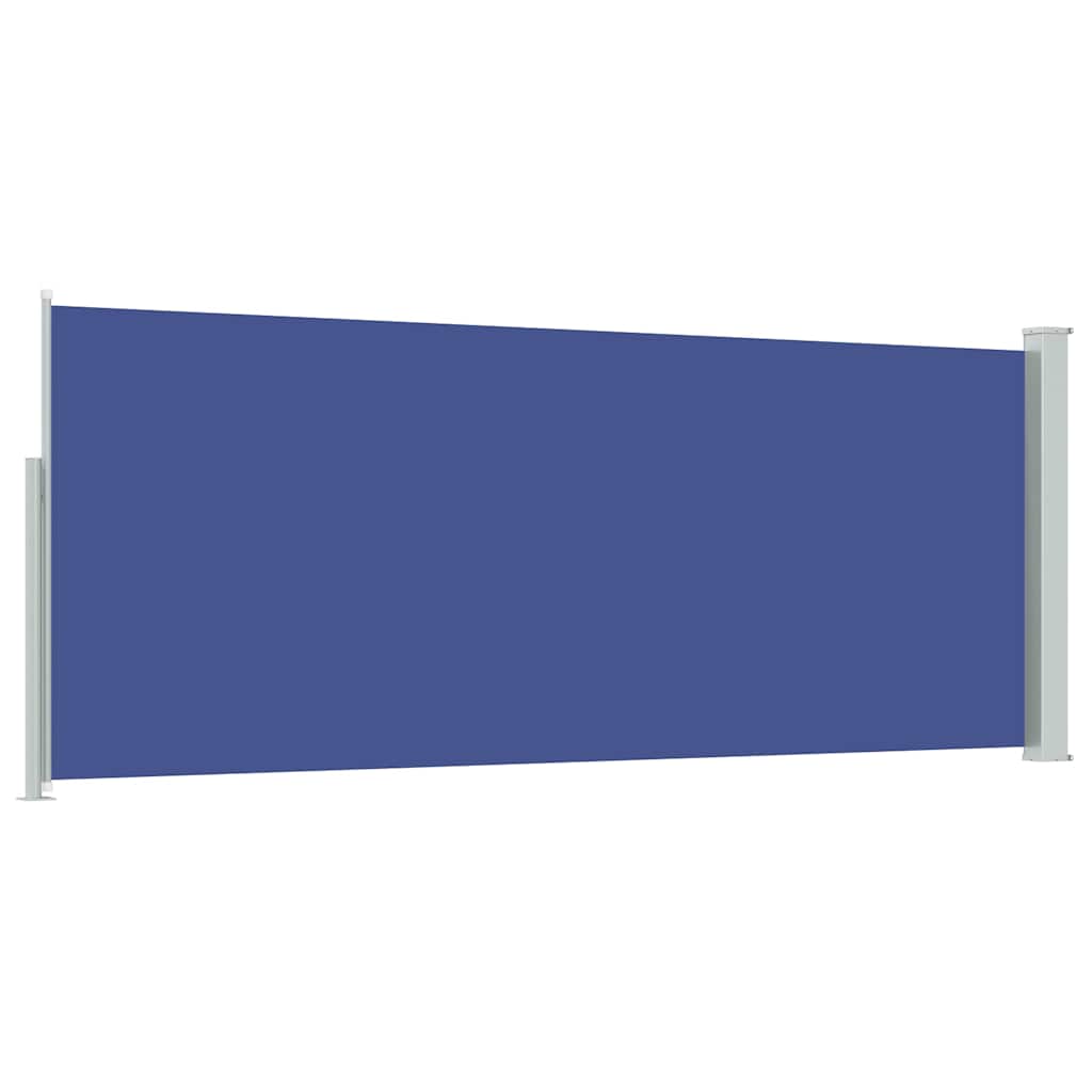 vidaXL Retractable Side Awning 117x314 cm Blue 6
